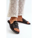 S. BARSKI Elegant Women's Shiny Slippers With Decoration S.Barski | Shoptok.si