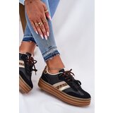 Boto Womens Platform Sneakers With Double Lacing Panther Black Niteria | ePonuda.com