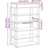 vidaXL Stalak za cipele bijeli 60x30x98 cm izrađeno drvo | shoptok.hr