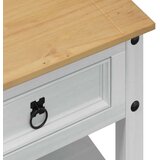  Klubska miza s predalom Bela 100 x 48 x 45 cm Trdna borovina, (5000295525) | Shoptok.si