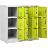 vidaXL ormarići s ključem 2 kom svjetlosivi/zeleni 90x45x92,5 cm čelik | shoptok.hr