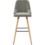  Barski stolčki 2 kosa svetlo siv žamet, (20700422) | Shoptok.si