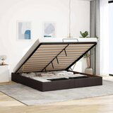 vidaXL Otomanski posteljni okvir brez vzmetnice temno rjava 180x200 cm | Shoptok.si