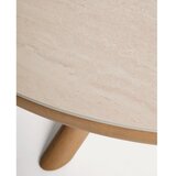 Kave Home Okrogla vrtna miza s keramično ploščo ø 148 cm Mirtia – | Shoptok.si