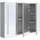 vidaXL LED kupaonski ormarić s ogledalom boja betona 89 x 14 x 62 cm | shoptok.hr