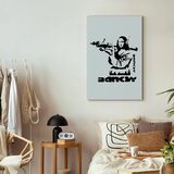  Slika - Contrast Duel (1-part) - Banksy on Mural with Mona Lisa 40x60 Na talijanskom platnu | shoptok.hr