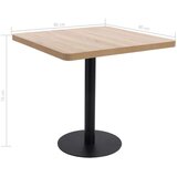 vidaXL Bistro miza svetlo rjava 80x80 cm mediapan | Shoptok.si