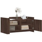 vidaXL Klubska mizica rjavi hrast 100x50x50 cm inženirski les | Shoptok.si