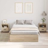 Krevet s ladicama Sonoma hrast 120 x 190 cm Konstruirano drvo | Eponuda.com