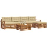  Set vanjskih sofa 6 kom. Prirodna i bež | shoptok.hr