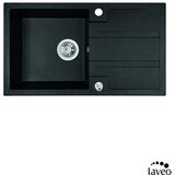 LAVEO Granitna sudopera Barbados 76x44cm Crna Cene