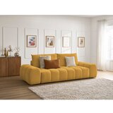 Bobochic Paris Gorčično rumena sedežna garnitura iz šenilje 278 cm Everest – | Shoptok.si