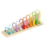 Bigjigs Toys Rainbow Abacus računalo 3y+ 56 kos | Shoptok.si