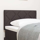 vidaXL Naslon za glavu Dizajn dijamantnih blokova tamnosmeđi 80 cm Tkanina | shoptok.hr