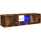 vidaXL TV omarica z LED lučkami dimljeni hrast 140x40x35,5 cm | Shoptok.si