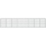  Gabion s žicom debljine 3,5 mm i mrežom 5x10 cm 800x100x150 cm | shoptok.hr