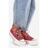 GOE Women's Platform Sneakers Red | Shoptok.si