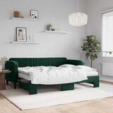  Dnevni krevet na razvlačenje tamnozeleni 80 x 200 cm baršunasti | shoptok.hr