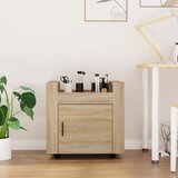 vidaXL Kolica za radni stol boja hrasta 60x45x60 cm konstruirano drvo Cijene