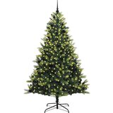 vidaXL Umjetno zložljivo božično drevo s 300 LED diodami Zelena 240 cm | Shoptok.si