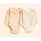 VAUVA Bobi na preklop za bebe dugih rukava sa volanima - Pesak / 0-3 mes | Eponuda.com
