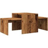 Maison Chic Klubska mizica - kavna mizica - Nizka mizica starinski les 100x48x40 cm inženirski les, (21752454) Cene