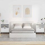 vidaXL Noćni ormarići 2 pcs Bijelo 49 x 36 x 61 cm Konstruirano drvo Cijene