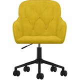  Okretne blagovaonske stolice 2 kom žute baršunaste | shoptok.hr