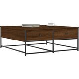  Stolić za kavu smeđa boja hrasta 100x99x40 cm konstruirano drvo | shoptok.hr