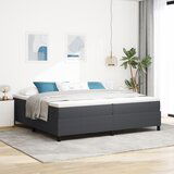 vidaXL Box spring krevet s madracem tamnosivi 200x200 cm tkanina od kordura Cijene