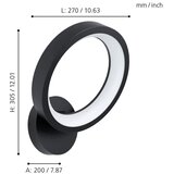 Eglo 32325 - led rgbw prigušiva zidna svetiljka marghera-c LED/16W/230V | Eponuda.com