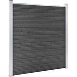  Set panela za ogradu WPC 526 x 186 cm crni | shoptok.hr