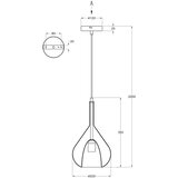  Fabas Luce 3481-40-241 - Luster na sajli LILA 1xE27/40W/230V proziran | Eponuda.com