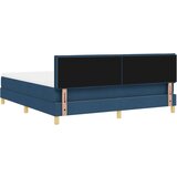 vidaXL Box Spring krevet s madracem plav i 180x200 cm tkanine | shoptok.hr