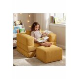 Atelier Del Sofa Puflu dečija sofa na razvlačenje 90 × 70 cm, senf žuta Cene