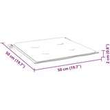  Jastuci za vrtne stolice 6 kom krem 50x50x2 cm tkanina Oxford | shoptok.hr