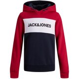 Jack & Jones Majica mornarska / rdeča / bela | Shoptok.si