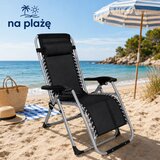  Sklopiva vrtna ležaljka sa podesivim naslonom - antracit | Shoptok.si