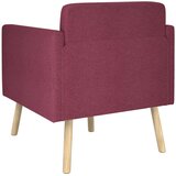  Ukrasna fotelja Vinska crvena Tkanina | shoptok.hr