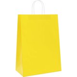  Papirnate vrećice 250 kom s ručkama žute 32x17x44 cm | shoptok.hr