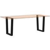 vidaXL Noge za blagovaonski stol V-oblik 2 kom crne 60x(72-73,3) cm | shoptok.hr