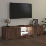 TV ormarić s LED svjetlima boja smeđeg hrasta 140x40x35 5 cm | shoptok.hr