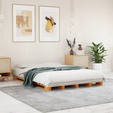  Krevet od paleta voštano smeđi 140x200 cm od masivne borovine | shoptok.hr