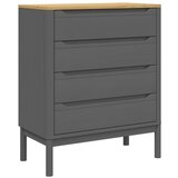  The Living Store Predalnik FLORO siva trdna borovina - Predalnik, (21442476) | Shoptok.si