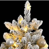 vidaXL Umetna novoletna jelka 300 LED diod in komplet bučk 210 cm | Shoptok.si