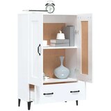  Visoka komoda sjajna bijela 70x31x115 cm od konstruiranog drva | shoptok.hr