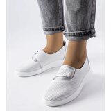 Gemre White perforated leather sneakers Ethels Cene