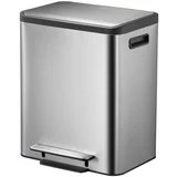 Koš za smeti EcoCasa 2x15 L mat srebrn, (20821784)