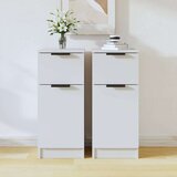  Komode 2 kosa bele 30x30x70 cm konstruiran les, (21073342) | Shoptok.si