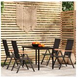  5-dijelni vrtni blagovaonski set crni | shoptok.hr